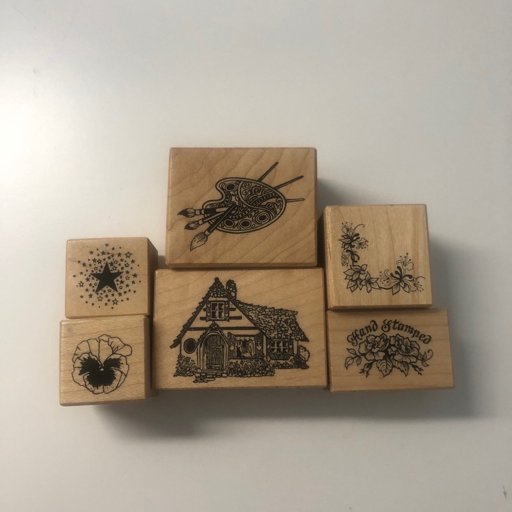 6 Pack of Rubber Stamps